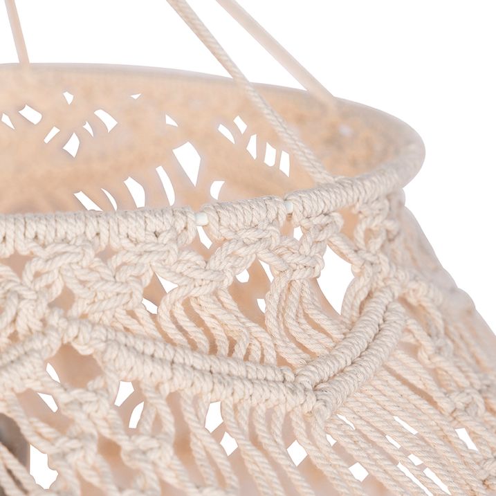 Qazqa Macrame Lampenkap Naturel 90 Cm