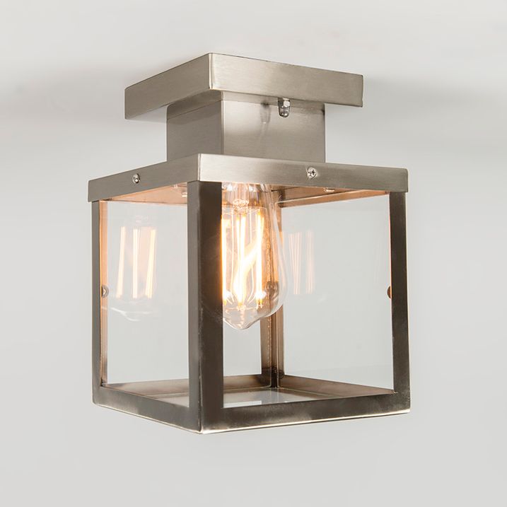 Qazqa Moderne Buiten Plafondlamp Staal - Rotterdam