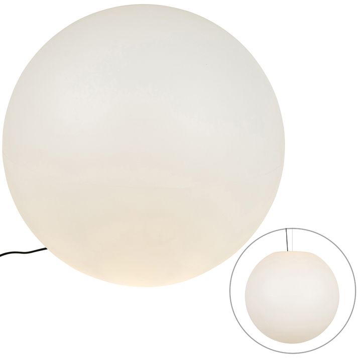 qazqa Moderne buitenlamp wit 77 cm IP44 - Nura