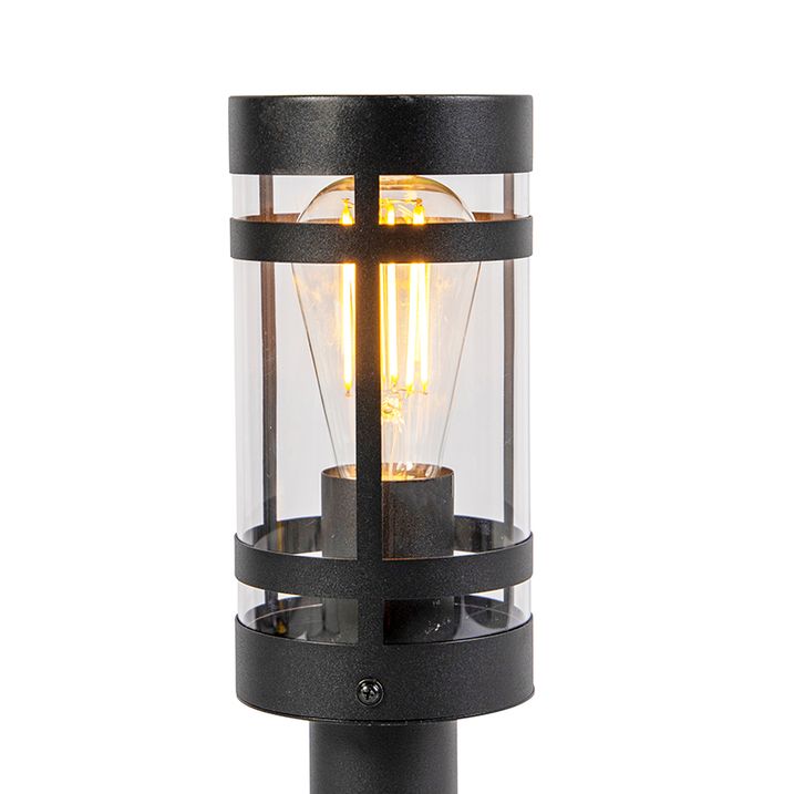 Qazqa Moderne Buitenlamp Zwart 50 Cm IP44 - Gleam