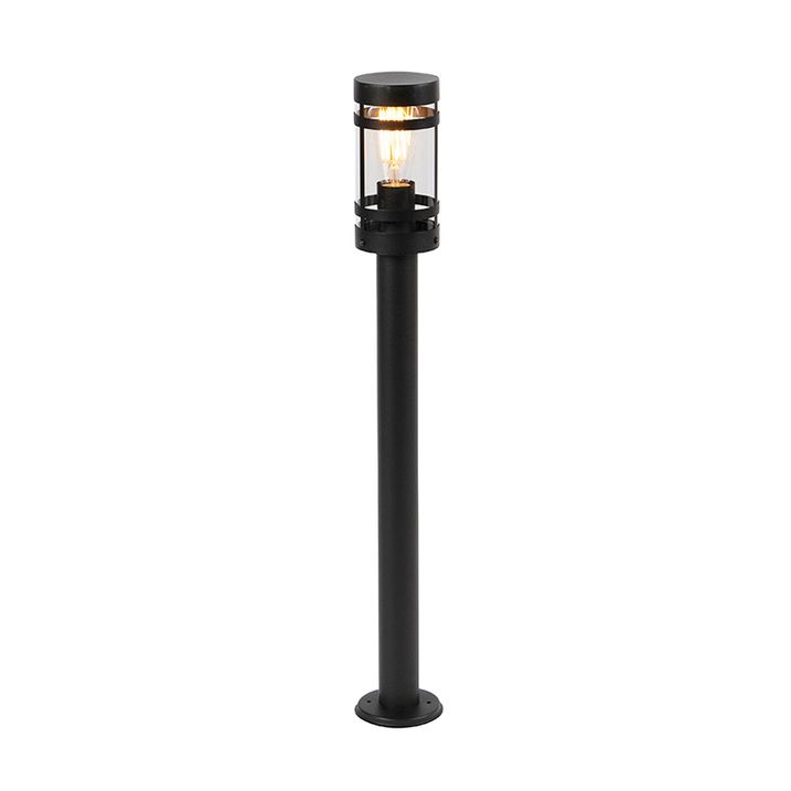 Qazqa Moderne Buitenlamp Zwart 80 Cm IP44 - Gleam