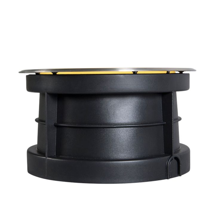 Qazqa Moderne Grondspot Staal Incl. LED 20W - Bridge