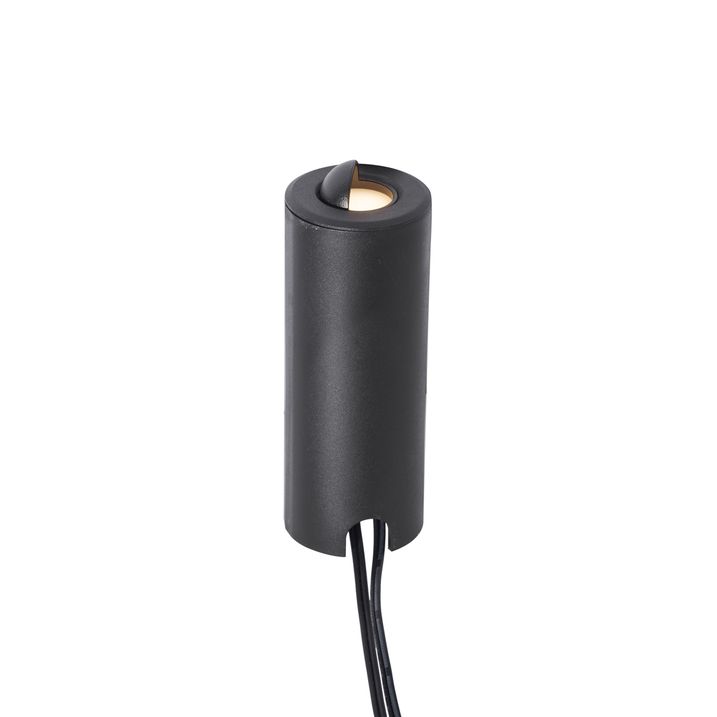 Qazqa Moderne Grondspot Zwart Incl. LED IP67 - Linsey