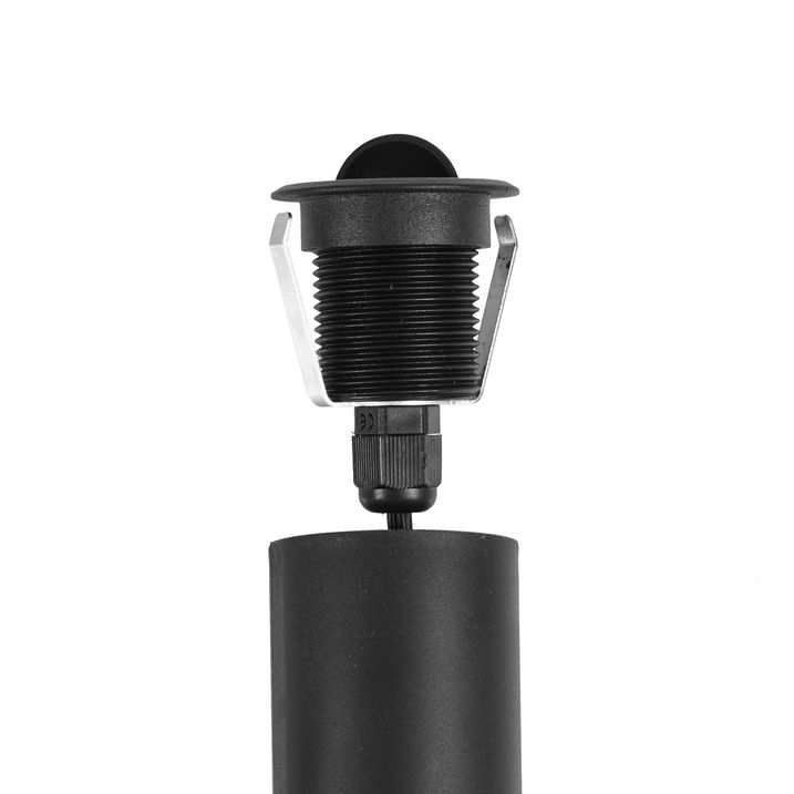 Qazqa Moderne Grondspot Zwart Incl. LED IP67 - Linsey