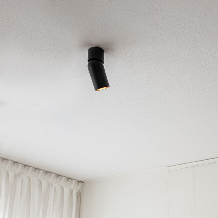 qazqa Moderne opbouwspot zwart GU10 50mm - Falo