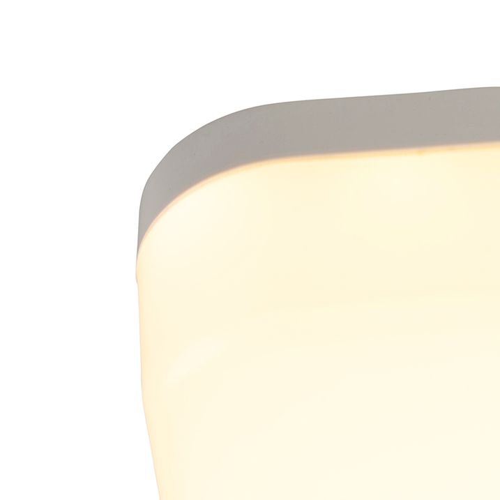 Qazqa Moderne Plafondlamp Vierkant Incl. LED - Plater