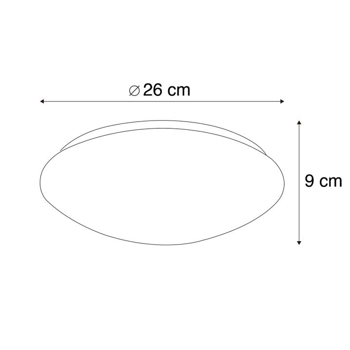 Qazqa Moderne Plafondlamp Wit 26 Cm Incl. LED - Iene