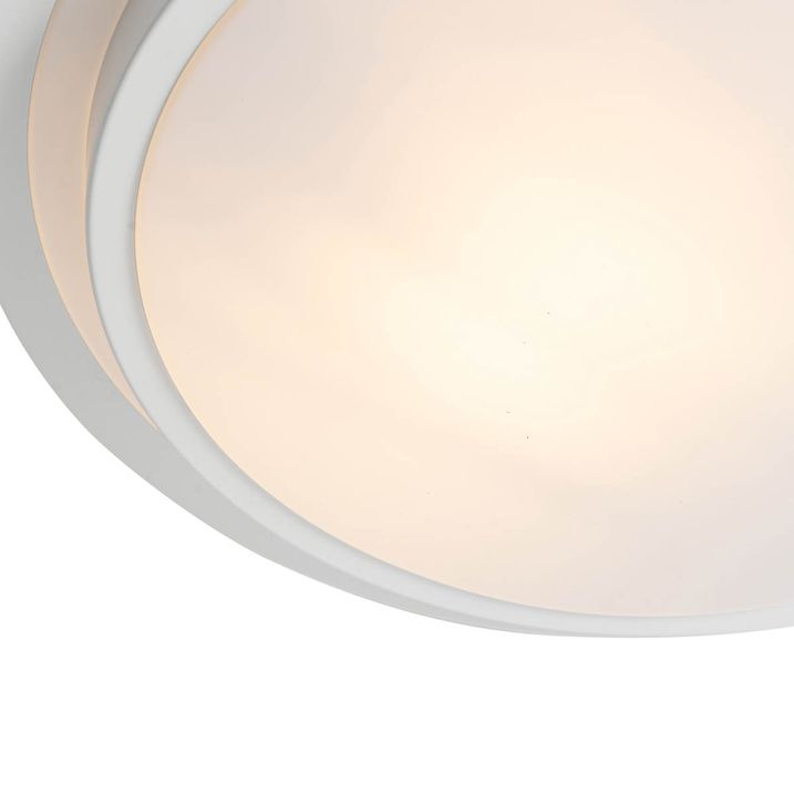 Qazqa Moderne Plafondlamp Wit 35 Cm IP44 - Walden