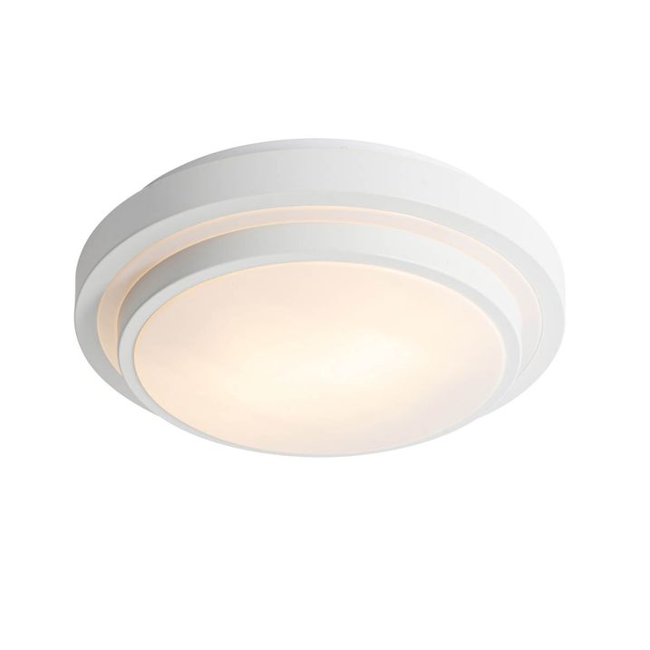 qazqa Moderne plafondlamp wit 35 cm IP44 - Walden
