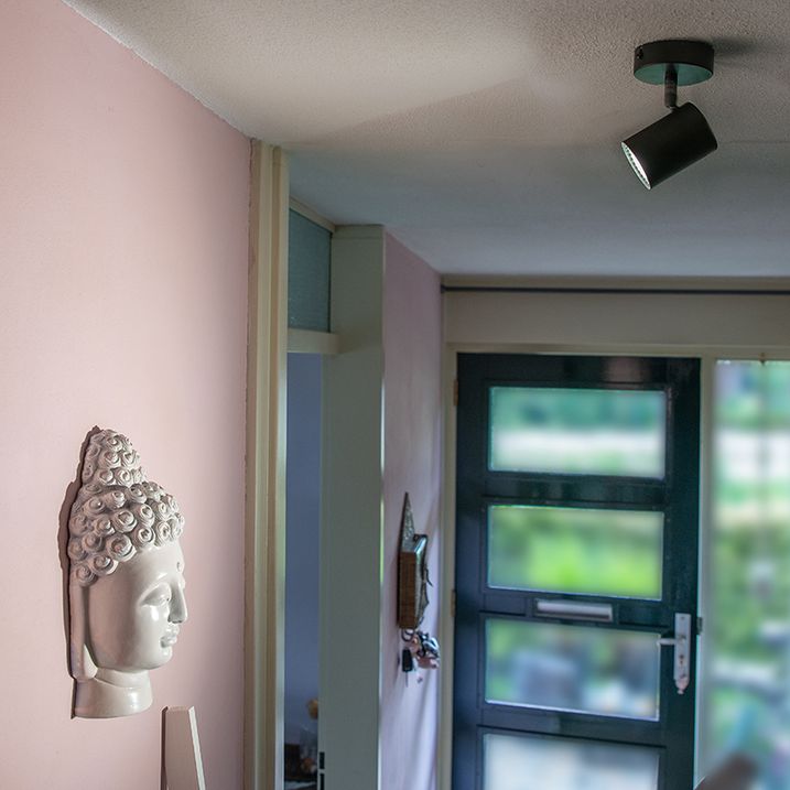 qazqa Moderne plafondspot zwart kantelbaar - Jeana