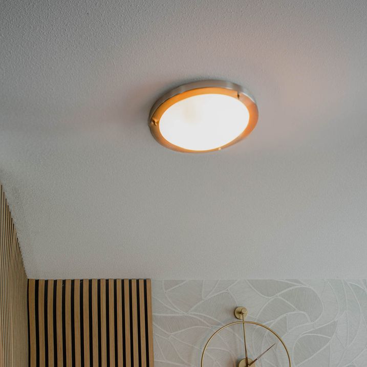 qazqa Moderne plafonnière goud 31 cm IP44 - Yuma