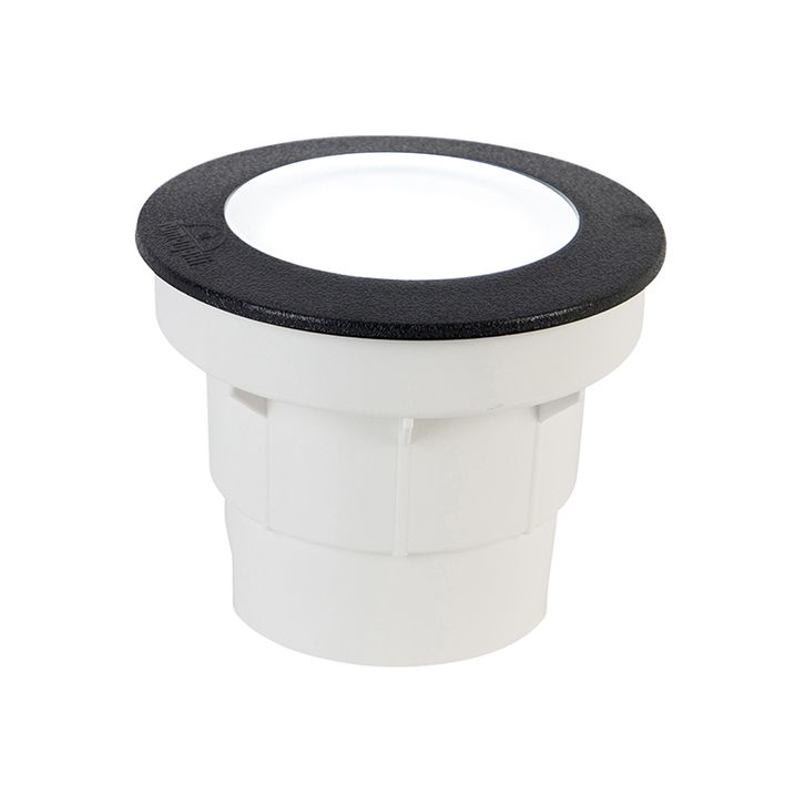 qazqa Moderne ronde buitengrondspot zwart - Ceci