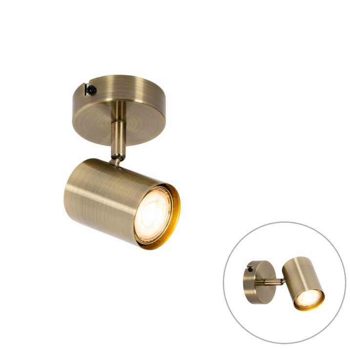 qazqa Moderne spot brons kantelbaar - Jeana