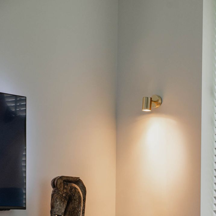 qazqa Moderne spot messing verstelbaar - Jeana