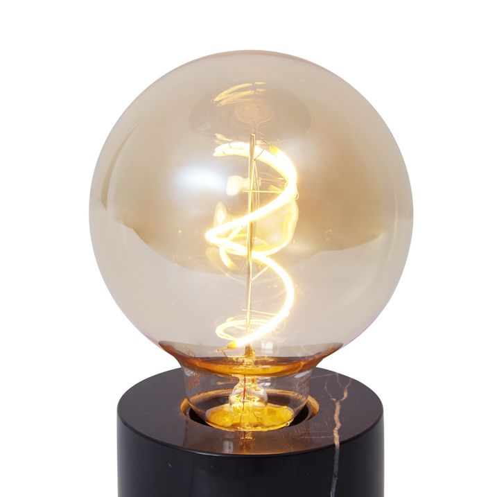 Qazqa Moderne Tafellamp Zwart Marmer - Marissa