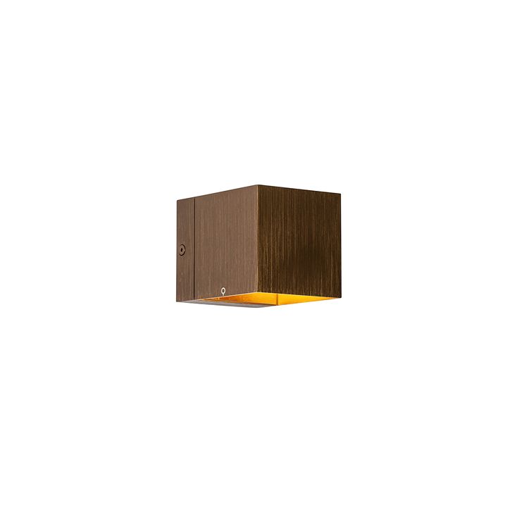 Qazqa Moderne Wandlamp Donkerbrons - Transfer