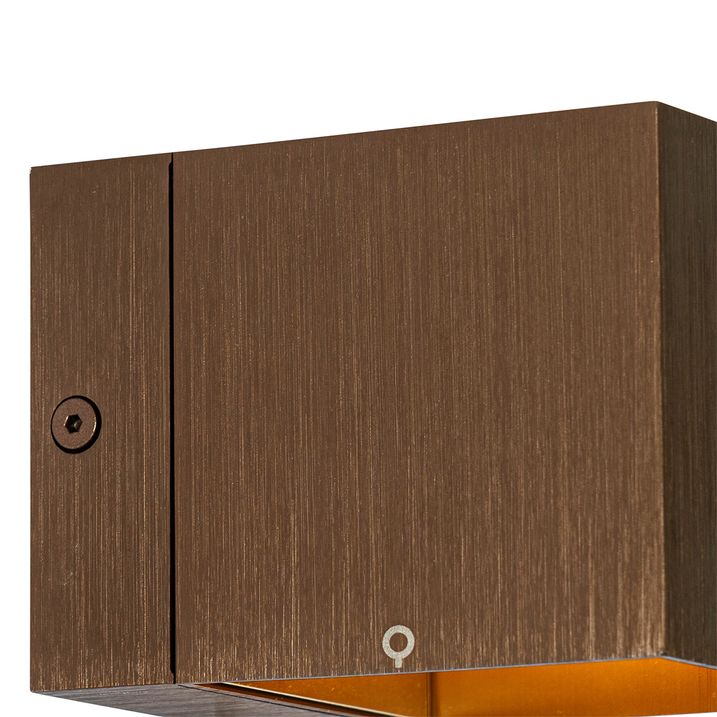 Qazqa Moderne Wandlamp Donkerbrons - Transfer