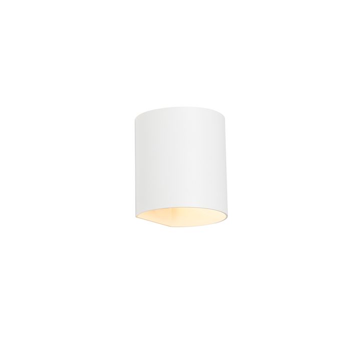 Qazqa Moderne Wandlamp Wit Met Lichteffect - Sabbio