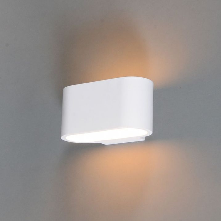 Qazqa Moderne Wandlamp Wit Plat - Gipsy Arles