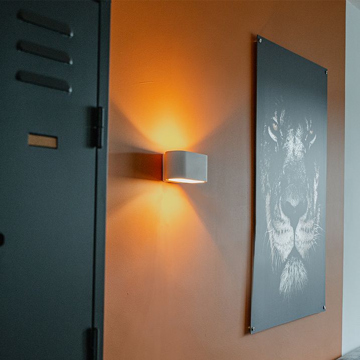 qazqa Moderne wandlamp wit plat - Gipsy Arles