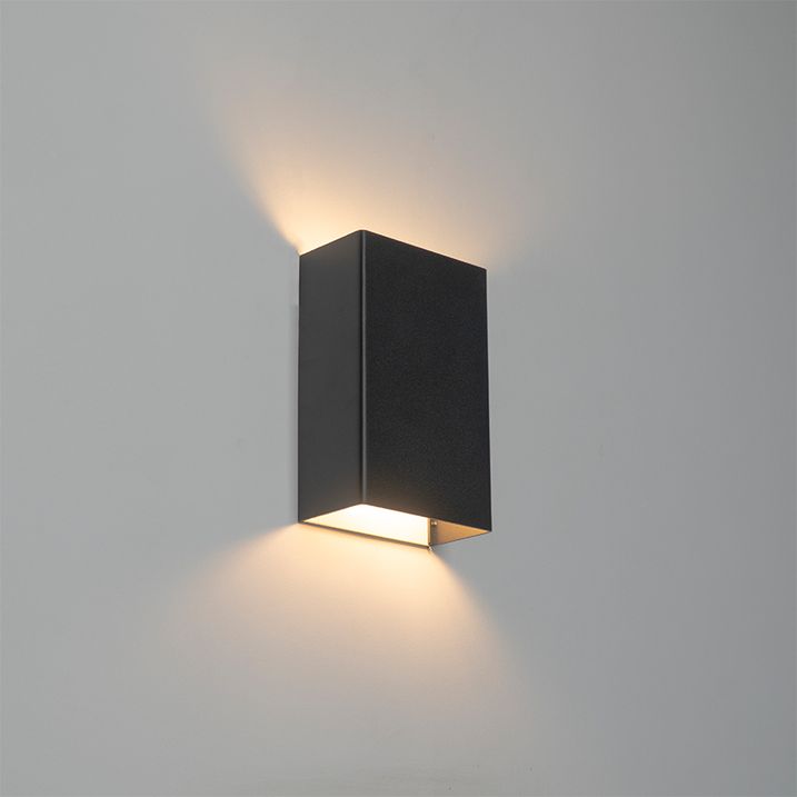 Qazqa Moderne Wandlamp Zwart 2-lichts - Otan S