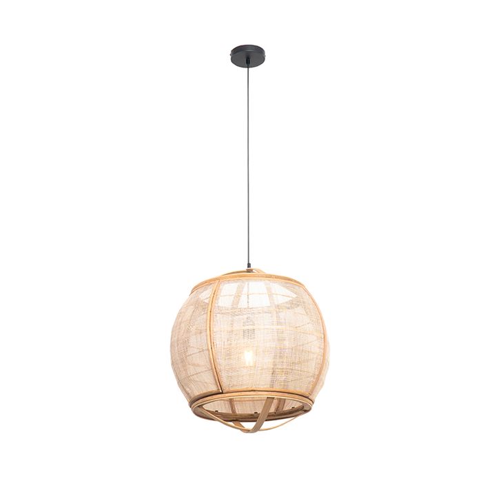 Qazqa Oosterse Hanglamp Bruin 50 Cm - Pascal