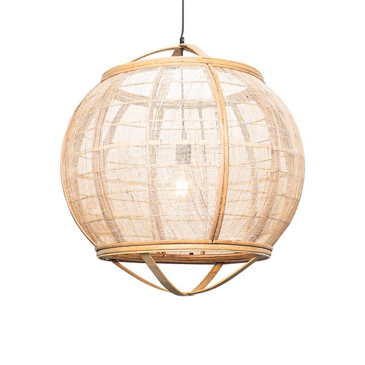 Qazqa Oosterse Hanglamp Bruin 58 Cm - Pascal