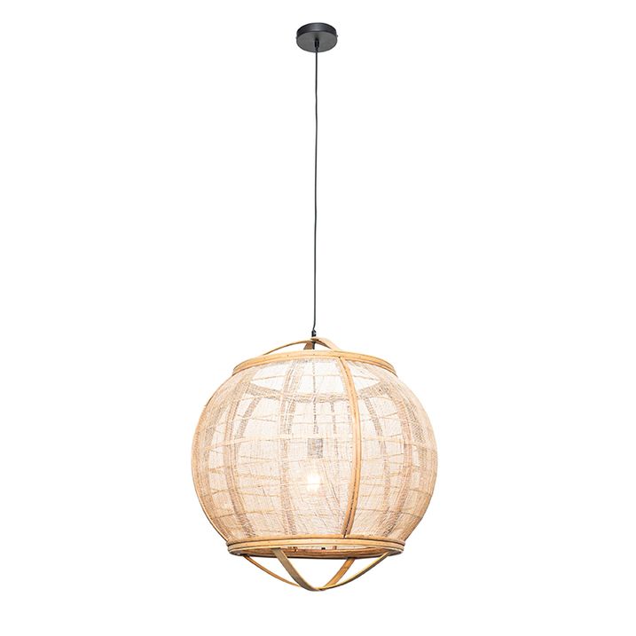 Qazqa Oosterse Hanglamp Bruin 58 Cm - Pascal