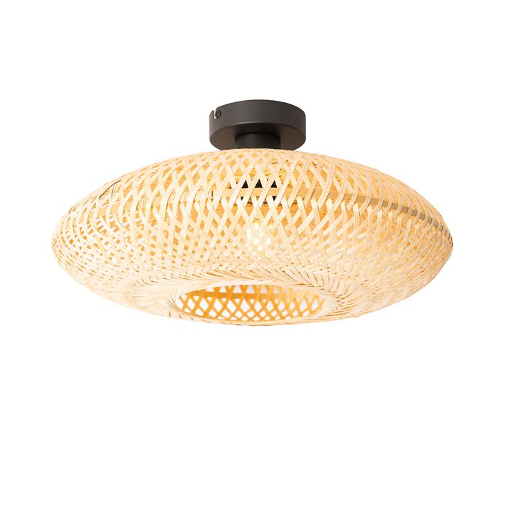 qazqa Oosterse plafondlamp bamboe 40 cm - Ostrava