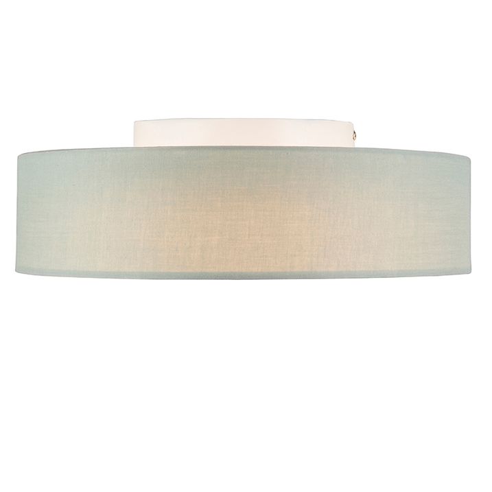 Qazqa Plafondlamp Groen 40 Cm Incl. LED - Drum LED