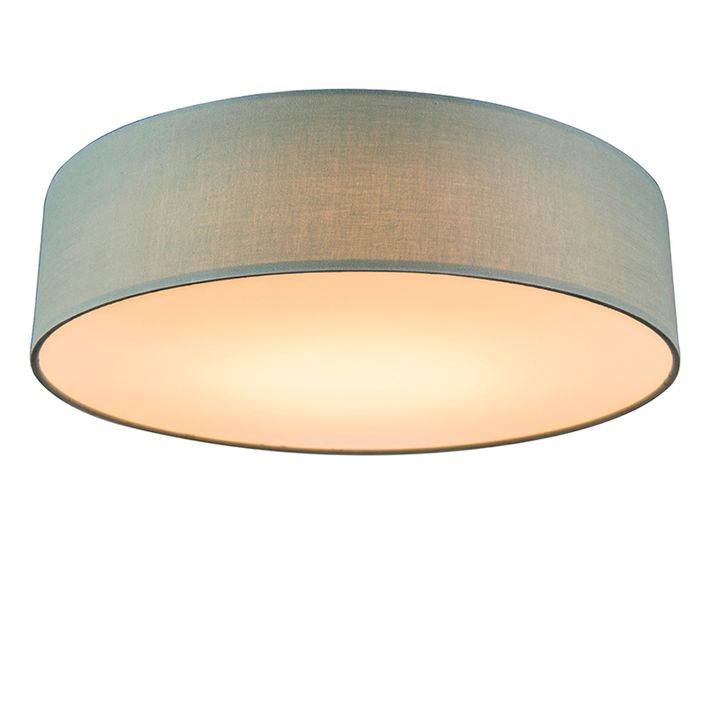 qazqa Plafondlamp groen 40 cm incl. LED - Drum LED