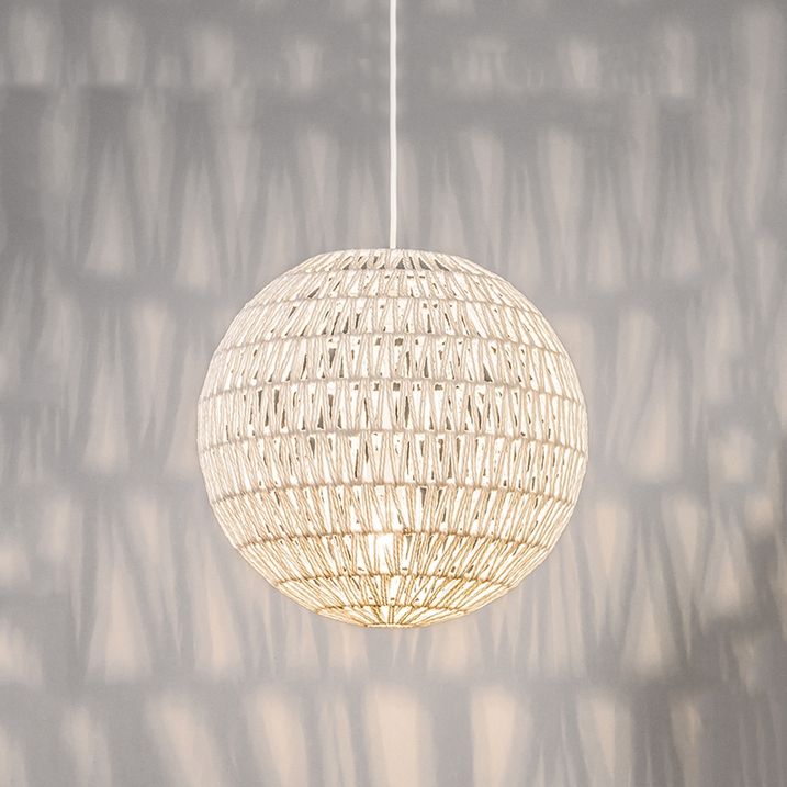 qazqa Retro hanglamp wit 40 cm - Lina Ball 40