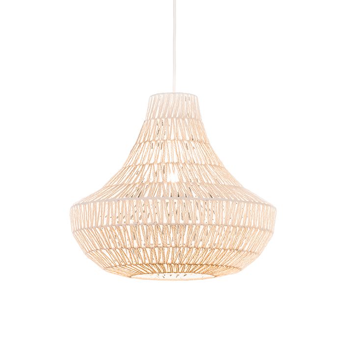 Qazqa Retro Hanglamp Wit 50 Cm - Lina Cono 50