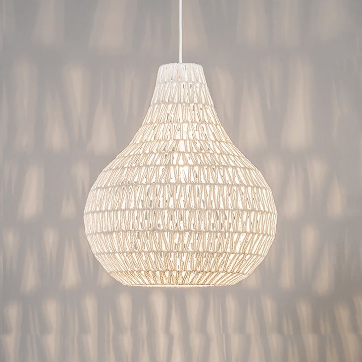 Qazqa Scandinavische Hanglamp Wit 45 Cm - Lina Drop