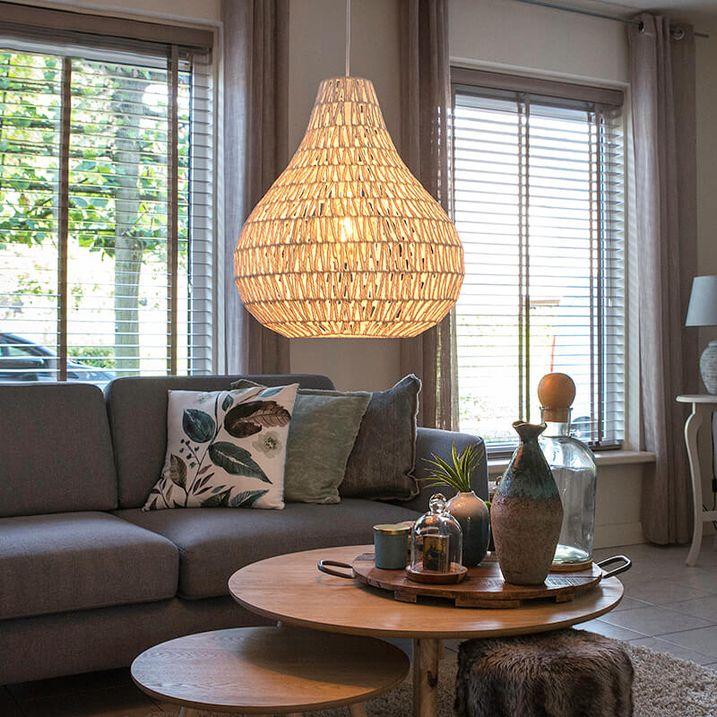 qazqa Scandinavische hanglamp wit 45 cm - Lina Drop