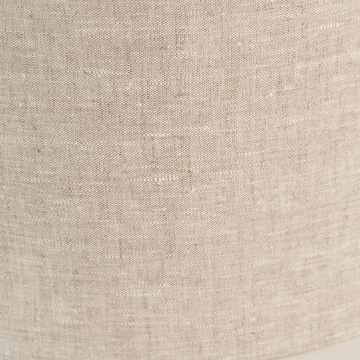 Qazqa Stoffen Lampenkap Lichtgrijs Rond 50/50/25