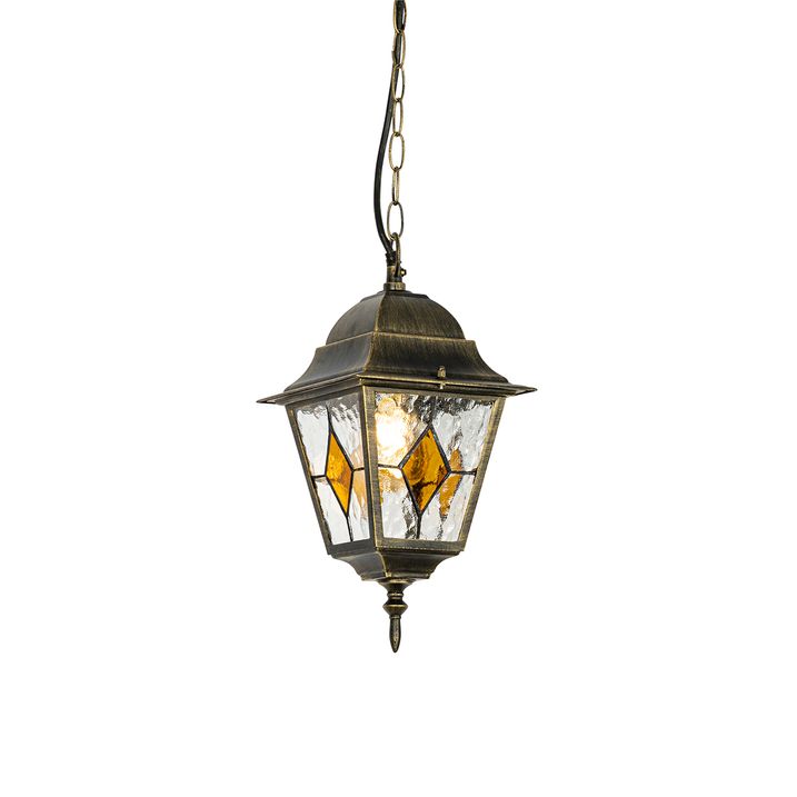 qazqa Vintage buiten hanglamp antiek goud - Antigua