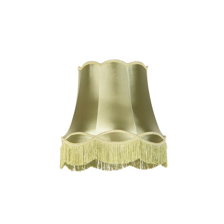 qazqa Zijden lampenkap groen 45/30/44 - Granny