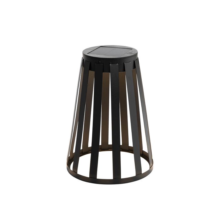 Qazqa Set Van 2 Buiten Tafellampen Zwart Incl. LED 3-staps Dimbaar Solar En Oplaadbaar - Penny
