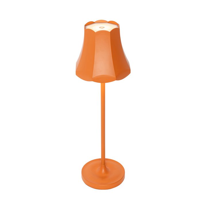 Qazqa Set Van 2 Retro Tafellampen Oranje Oplaadbaar IP44 - Granny