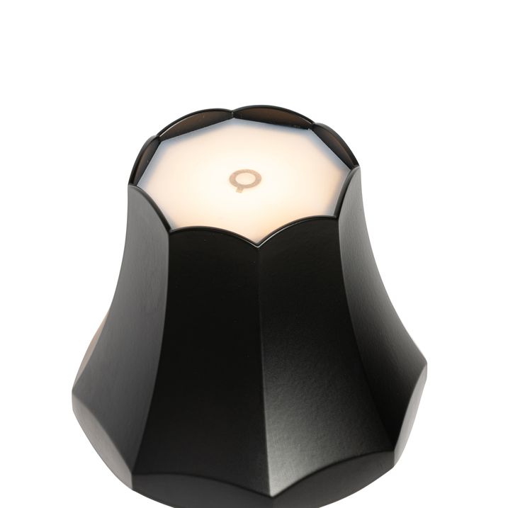 Qazqa Set Van 2 Retro Tafellampen Zwart Oplaadbaar IP44 - Granny