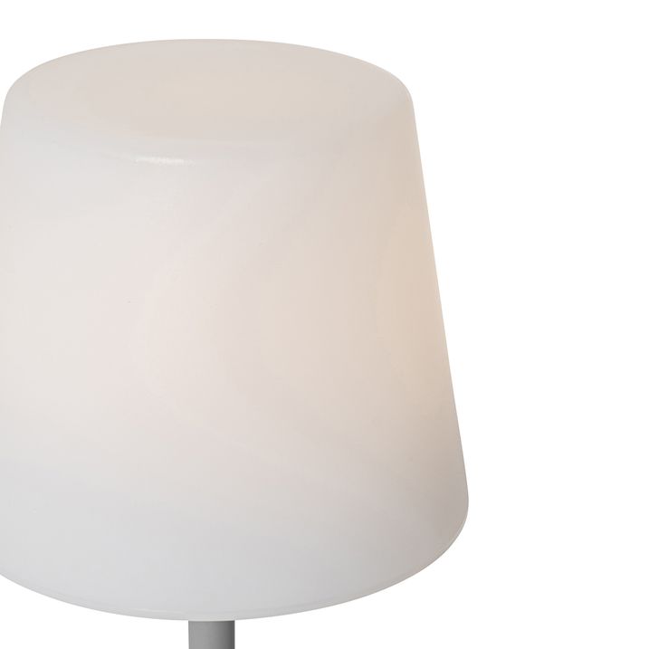 Qazqa Set Van 2 Tafellampen Grijs Oplaadbaar 40 Cm IP54 - Jude