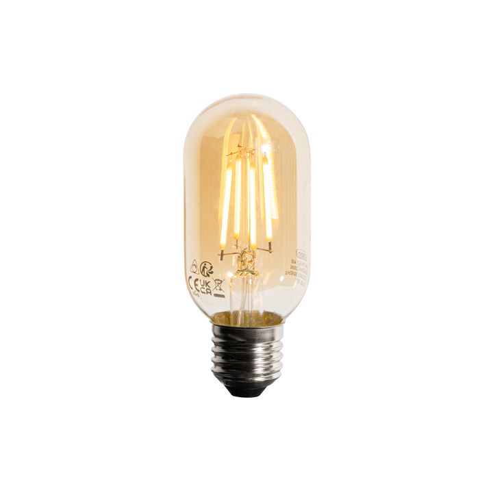 Qazqa Set Van 5 E27 Dimbare LED Goud T45 4W 300 Lm 2200K