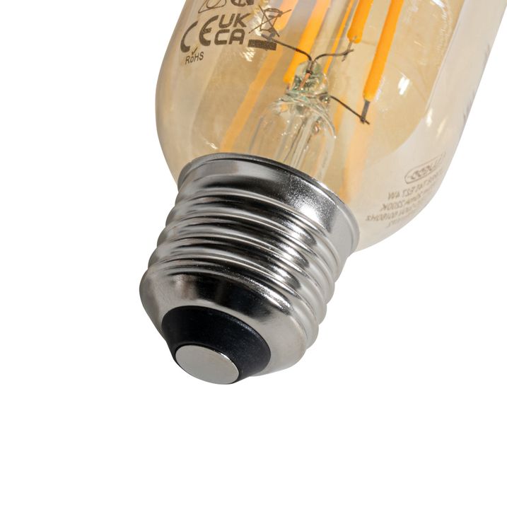 Qazqa Set Van 5 E27 Dimbare LED Goud T45 4W 300 Lm 2200K