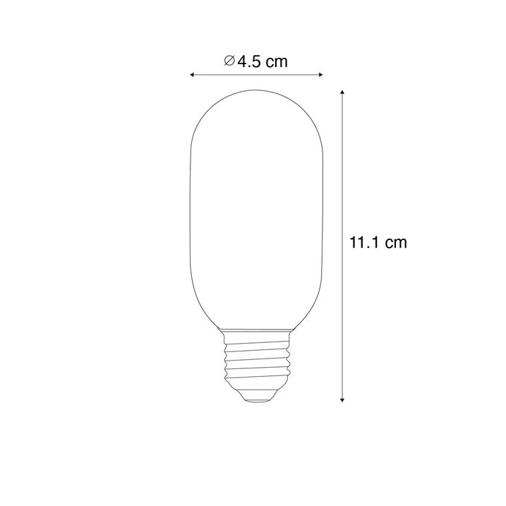 Qazqa Set Van 5 E27 Dimbare LED Goud T45 4W 300 Lm 2200K
