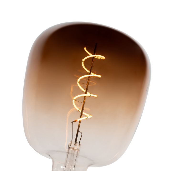 Qazqa Set Van 5 E27 Dimbare LED Lampen G140 Bruin 4 9W 110 Lm 1800K