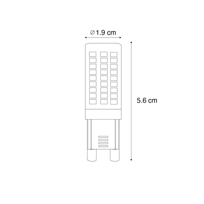 Qazqa Set Van 5 G9 3-staps Dimbare LED Lampen Opaal 4.5W 500 Lm 2700K
