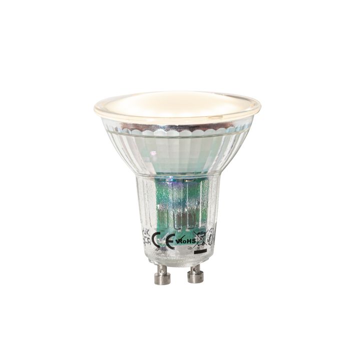 Qazqa Set Van 5 GU10 LED Lamp Schemersensor 3W 200 Lm 2700K