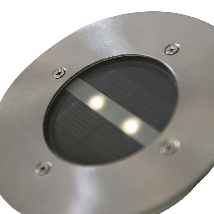 Qazqa Set Van 5 Moderne Grondspots Staal IP44 Solar - Tiny