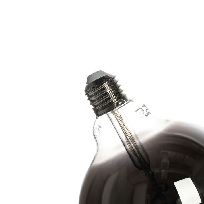 Qazqa Set Van 5 Smart E27 LED Lamp G125 Zwart 4W 60 Lm 1800-3000K